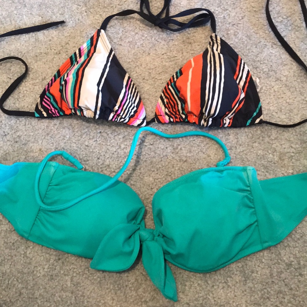 M Victoria secret & S roxy bikini tops